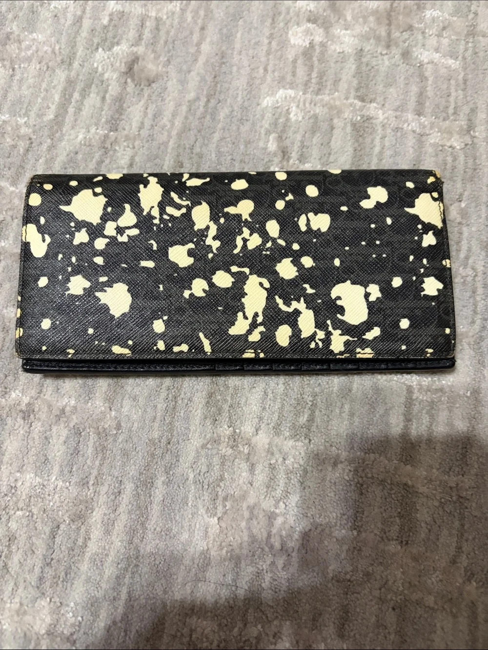 DIOR Classic Black and Cream Long Wallet